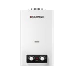 CAMPLUX BD300 Chauffe-Eau à Gaz Indoor 11L/min, Bas NOx/ErP, Butane (28-30 mbar)/ Propane (37 mbar), 3V, 22 kW, Chambre Scellée