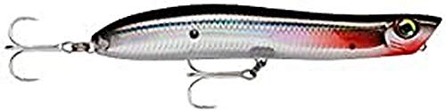 Rapala - Leurre de Pêche MaxRap Walk'n Roll - Matériel de Pêche avec Construction Solide - Leurre Pêche en Mer - Fabriqué en Estonie - Prof de Nage Surface - Taille 13 cm / 29 g - Flake Silver