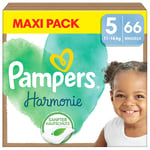 Pampers Junior Harmonie bleier størrelse 5 , 11+ kg, maxipakke (1x 66 bleier)