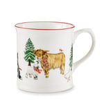 Cooksmart Christmas On The Farm British Designed Lovely Gift Coffee Mugs| Ceramic Coffee Mugs for Home or Work | Large Mugs for Hot Drinks | Tea and Coffee Cups - Tankard Mug