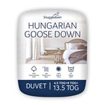 Snuggledown Oreiller en Duvet d'oie de Hongrie, Blanc, King Size