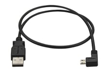 StarTech.com Left Angle Micro USB Cable - 1 ft / 0.5m - 90 degree - USB Cord - USB Charger Cable - USB to Micro USB Cable (USBAUB50CMLA) - USB-kabel - mikro-USB typ B till USB - 50 cm