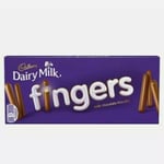 Cadbury Fingers Milk Chocolate Biscuits 114g (Pack of 12), Suitable for Veg PM