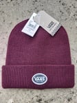 VANS Burgundy Waffled Cuff BEANIE OSFA SOFT KNIT Off The Wall UNISEX V156