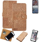 FOR Nokia G10 SMARTPHONE CASE COVER WALLETCASE CORK