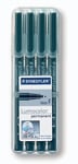 STAEDTLER Lumocolor 318-9WP4HZ Permanent Overhead Marker Fine Pack of 4 in Box w