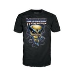 Funko Boxed Tee: Marvel: Wolverine: - Extra Large - (XL) - T-Shirt - Vêtements - Idée de à Manches Courtes pour Les Adultes Les Hommes et Les Femmes - Produits Officiels Fans