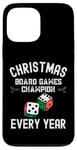 Coque pour iPhone 13 Pro Max Champion des jeux de société de Noël chaque année