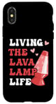 Coque pour iPhone X/XS Lampe à lave Life Collector années 70 hippie vintage