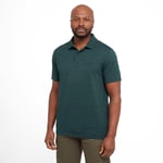 Peter Storm Mens Paolo Casual Polo Shirt with Collar and Short Sleeves - Green - Size 2XL