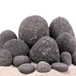 Aquarium Pierre Naturelle Zen Pebbles Déco Gris 1 Pièce Taille XL 15-20cm Nr.58