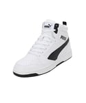 PUMA Unisex Rebound V6 Baskets, Puma White Puma Black, 38 EU