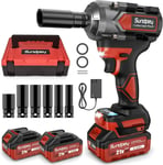 Cordless Impact Wrench 800N·m(600Ft-lbs) - 1/2" Brushless Power Impact Gun