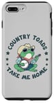 Coque pour iPhone 7 Plus/8 Plus Cool Cowboy Toad jouant de la musique, Country "Toads", Take Me Home