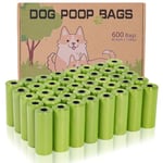 AiTodos® 600 pièces Sac a Crottes Chien, Sacs Ramasse-Crottes pour Chiens, Vert, Sac Caca Chien -31 x 23CM, Polyéthylène-Matériau, Portable (40 Rouleaux, 15 par Rouleau) -Sac a Crotte