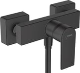 hansgrohe Vernis Shape Single lever shower mixer for exposed installation, matt black, 71650670