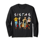 Proud Black Sistas Queen Melanin Afro African American Women Long Sleeve T-Shirt