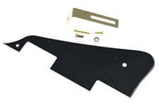 KAISH Black 3 Ply LP Guitar Pickguard with Gold Bracket for Epiphone Les Paul