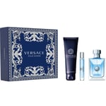 VERSACE POUR HOMME GIFT SET 100ML EDT SPRAY + DEODORANT STICK 75ML + 10ML EDT