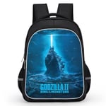 Godzilla Print School Bag Kids Waterproof Backpack #1 Y 5 L