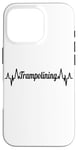 Coque pour iPhone 16 Pro Trampoline ECG Heartline Trampoline Gymnaste