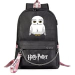 Harry Potter Ryggsäck för tonåringar - Trendig skolväska för pojkar och flickor - Cartoon Design med stor kapacitet för resor - Students Casual Mochilas DB 9