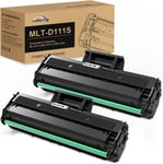 Mlt D111S Cartouche D'Encre Compatible Avec Samsung D111S Mlt-D111L D111S Pour Toner Samsung Xpress M2070 M2070W M2070Fw M2026W M2026 M2022W Sl-M2070W Sl-M2026W Sl-M2026 Noir - Lot De 2[Q61]