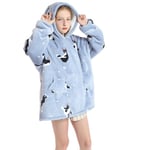 Kid Hoodie Filt Oversized Ultra Plush Fleece Filt Vinter 5