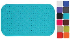 MSV Tapis Fond de Baignoire antidérapant Caoutchouc Class 36x65cm Bleu Ciel