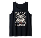 Merry Krampus Christmas Ugly Monster Men Women Kids Funny Tank Top