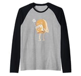 Funny Pancake Breakfast Food 6 Pack Abs Raglan Baseball Tee