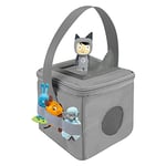 Annmore Sac pour Toniebox et Figurines, avec Housse de Protection pour Les Boutons de Volume, Gris