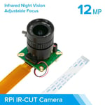 Arducam High Quality IR-CUT Camera for Raspberry Pi 12.3MP 1/2.3 Inch IMX477 HQ Camera Module with 6mm CS