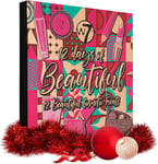 W7 12 Days of Beautiful Advent Calendar 2024-12 Individually Boxed Makeup & -