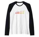 Chess Puzzle Board Game Raglan Baseball Tee