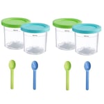 4Pcs Ice Cream Pints Cups for NINJA- CREAMI NC299AMZ/NC300S Series Ice8630