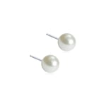 Blomdahl Örhängen NT 5mm  Pearl White 1 par