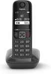 As690-Telephone Dect Sans Fil-Grand Ecran A Haut Contraste-Excellente Qualite Audio-Profils Sonores Reglables-Fonction Mains Libres-Protection Des Appels Indesirables,Noir