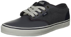 Vans Men's Atwood Vulcanised Skate Trainers, Pewter/Navy, 9 UK