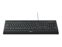 Logitech Corded K280e - Clavier - USB - Suisse