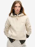 Superdry Essential Logo Hoodie - Cream, Cream, Size 10, Women