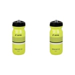 Zéfal Sense M65 - Bidon/gourde hydratation vélo/sport - Ergonomique, Sans BPA et Inodore Mixte Adulte, Jaune (Fluo), 650 ml (Lot de 2)