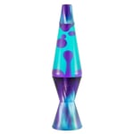 LAVA® - Lampe Aurore Boréale Lava 2047, cire violette, liquide sarcelle, base et capuchon décoratifs, lampe à mouvement de marque LAVA® d'origine de 14,5 pouces, Aurora Boreale