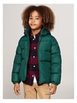 Tommy Hilfiger Boys Essential Down Jacket - Green, Green, Size Age: 7 Years