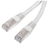 Cable avec fiche RJ45 mâle ET fiche RJ45 mâle, FTP (blindé), cat. 6e, DROIT, Gris câble réseau- 2m00