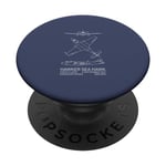 Plans d'avion britannique Hawker Sea Hawk PopSockets PopGrip Interchangeable