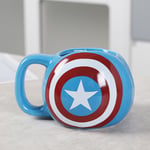 Captain America Shield Marvel  Avengers  Kaffe Mugg  - Rolig Kaffe Te Kopp för Mamma Pappa Mormor Morfar Kvinnor Män