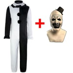 Adults Terrifier 2 Art The Clown Cosplay Costume Jumpsuit Ha Costume and Mask XXXL