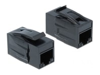 Delock Keystone Module RJ45 jack > RJ45 jack Cat.6A - modulinnlegg (kopling)