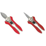 Darlac Mini Snips & Bypass Pruner Bundle – Ideal for Deadheading, Light Pruning, Floristry & Collecting Herbs – Stainless Razor Sharp Steel Blades